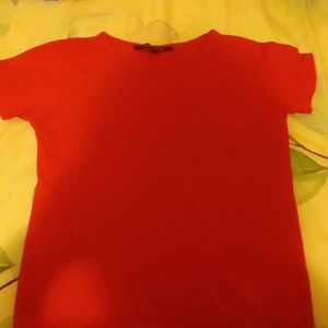A plain red t-shirt